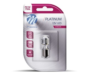 P21W 12/24V Ba15s 3W 120lm 4xHP LED OSRAM OPTO ΠΟΡΤΟΚΑΛΙ BLISTER  M-TECH 1 ΤΕΜ.
