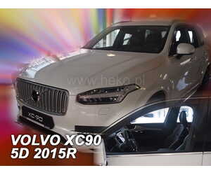 ΑΝΕΜΟΘΡΑΥΣΤΕΣ ΓΙΑ VOLVO XC90 5D 2015+  ΖΕΥΓΑΡΙ ΑΥΤΟΚΙΝΗΤΟΥ ΑΠΟ ΕΥΚΑΜΠΤΟ ΦΙΜΕ ΠΛΑΣΤΙΚΟ HEKO - 2 ΤΕΜ.