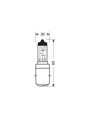 S1 12V 25/25W BA20D OSRAM ORIGINAL LAMPA - 1 ΤΕΜ