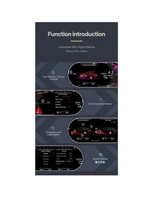 DIGITAL IQ DDD 976_DC (12.3in) DIGITAL CLUSTER for BMW X5 (E70) - X6 (E71) mod. 2007-2013 with CCC-CIC