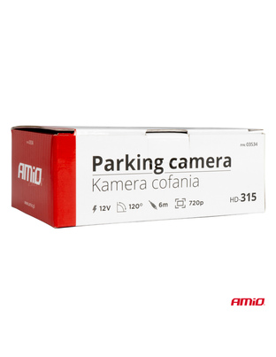 Amio - ΚΑΜΕΡΑ ΟΠΙΣΘΟΠΟΡΕΙΑΣ 12V 720pHD ΡΥΘΜΙΣΗ ΚΛΙΣΗΣ/ΤΕΤΡΑΓΩΝΗ ΜΕ ΜΕΤΑΛΛΙΚΗ ΒΑΣΗ ΣΤΗΡΙΞΗΣ HD-315 - 1 TEM. (03534/AM)