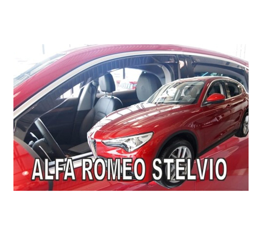 ΑΝΕΜΟΘΡΑΥΣΤΕΣ ΓΙΑ ALFA ROMEO STELVIO 5D 2017+ ΣΕΤ ΑΥΤΟΚΙΝΗΤΟΥ ΑΠΟ ΕΥΚΑΜΠΤΟ ΦΙΜΕ ΠΛΑΣΤΙΚΟ HEKO - 4 ΤΕΜ.