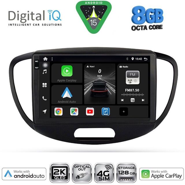 DIGITAL IQ BXK 20223_CPAA (9inc) MULTIMEDIA TABLET for HYUNDAI i10 mod. 2008-2013