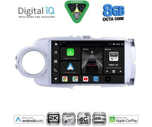 DIGITAL IQ BXK 20737SL_CPAA (9inc) MULTIMEDIA TABLET for TOYOTA YARIS mod. 2011-2015 (SILVER)