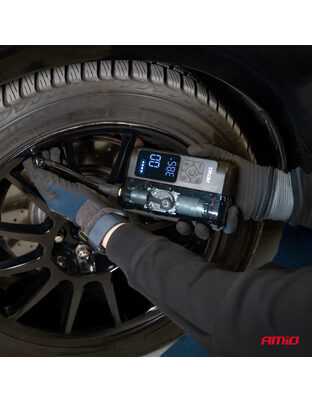 Amio - ΚΟΜΠΡΕΣΕΡ ΑΕΡΑ ΕΠΑΝΑΦΟΡΤΙΖΟΜΕΝΟ 12V & USB-C 10BAR 150PSI 20L/MIN 40W 1ΤΕΜ. (04378/AM)