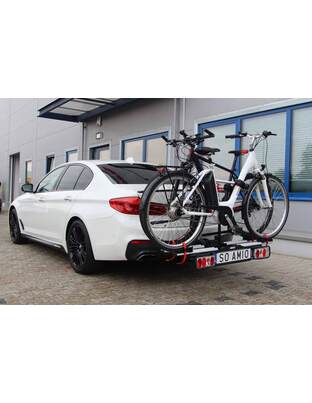 Amio – Βάση Ποδηλάτου Κοτσαδόρου TBC-02/2 για 2 E-Bike έως 60kg με Αναδίπλωση & Κλείδωμα για Ασφαλή Μεταφορά – 1 Τεμ. (02585/AM)