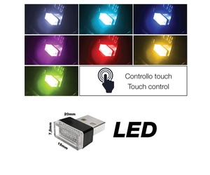 ΠΛΑΦΟΝΙΕΡΑ ΣΕ USB 7 ΧΡΩΜΑΤΩΝ ΦΩΣ ATHMOSPHERE LED ΓΙΑ ΘΥΡΑ USB 20x15x7,8mm 1ΤΕΜ.