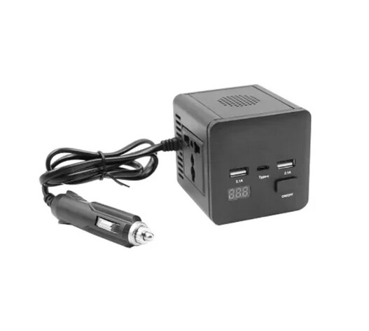 INVERTER ΑΥΤΟΚΙΝΗΤΟΥ 150W ΑΠΟ 12/24V DC ΣΕ 220V AC ΜΕ 2xUSB RLG-743