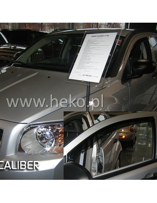 ΑΝΕΜΟΘΡΑΥΣΤΕΣ ΓΙΑ DODGE CALIBER 5D 2006-2011 ΖΕΥΓΑΡΙ ΑΠΟ ΕΥΚΑΜΠΤΟ ΦΙΜΕ ΠΛΑΣΤΙΚΟ HEKO - 2 ΤΕΜ.
