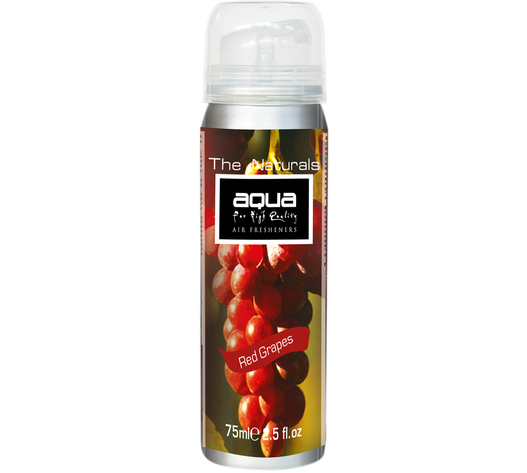 Aqua - ΑΡΩΜΑΤΙΚΟ ΑΥΤΟΚΙΝΗΤΟΥ ΣΕ ΣΠΡΕΙ (SPRAY) ΜΕ ΑΡΩΜΑ ΚΟΚΚΙΝΟ ΣΤΑΦΥΛΙ (RED GRAPES) FRUITS SERIES 75ml AQUA - 1 TEM. (10-892/AQ)