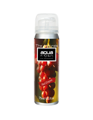 Aqua - ΑΡΩΜΑΤΙΚΟ ΑΥΤΟΚΙΝΗΤΟΥ ΣΕ ΣΠΡΕΙ (SPRAY) ΜΕ ΑΡΩΜΑ ΚΟΚΚΙΝΟ ΣΤΑΦΥΛΙ (RED GRAPES) FRUITS SERIES 75ml AQUA - 1 TEM. (10-892/AQ)