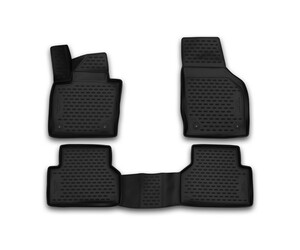 ΠΑΤΑΚΙΑ ΣΕ ΣΚΑΦΗ TPE ΛΑΣΤΙΧΟ ΓΙΑ AUDI Q3 02/2015-12/2018  ΣΕ ΜΑΥΡΟ ΧΡΩΜΑ NOVLINE - 4 ΤΕΜ.