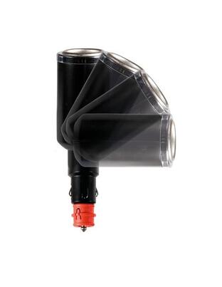 ΑΝΤΑΠΤΟΡΑΣ ΑΝΑΠΤΗΡΑ 3 ΘΕΣΕΩΝ+USB 10A ΜΕ ΚΑΛΩΔΙΟ 200cm 12/24V DUO 3in1