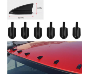 Roof shark evo style 10 τεμάχια μαύρο γυαλιστερό universal