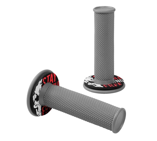 ΧΕΡΟΥΛΙΑ MOTO DONUT OFF-ROAD ΓΚΡΙ/ΚΟΚΚΙΝΑ 22MM+25MM 12CM 2ΤΕΜ