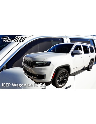 Heko - Ανεμοθραύστες για Jeep Wagoneer IV 5 Doors 2021-2025 Σετ Αυτοκινήτου Απο Εύκαμπτο Φιμέ Πλαστικό - 4 τεμ. (ΑΝΕΜ.SET19140)