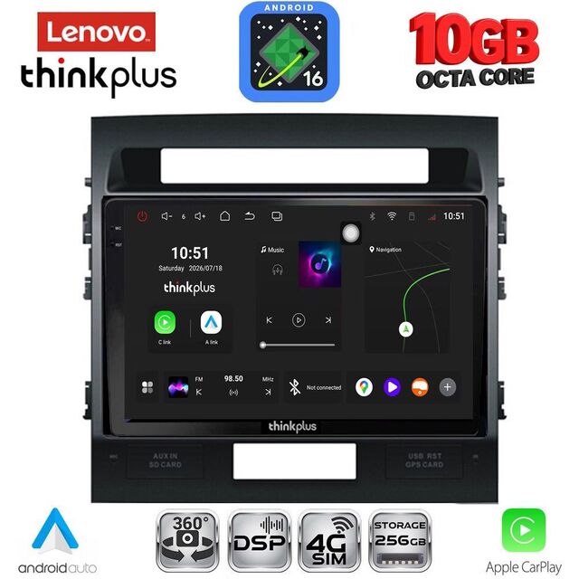 LENOVO LTM 11724_CPA (10inc) MULTIMEDIA TABLET for TOYOTA LAND CRUISER mod. 2008-2015