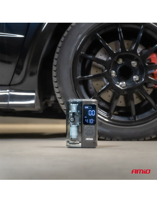 Amio - ΚΟΜΠΡΕΣΕΡ ΑΕΡΑ ΕΠΑΝΑΦΟΡΤΙΖΟΜΕΝΟ 12V & USB-C 10BAR 150PSI 20L/MIN 40W 1ΤΕΜ. (04378/AM)