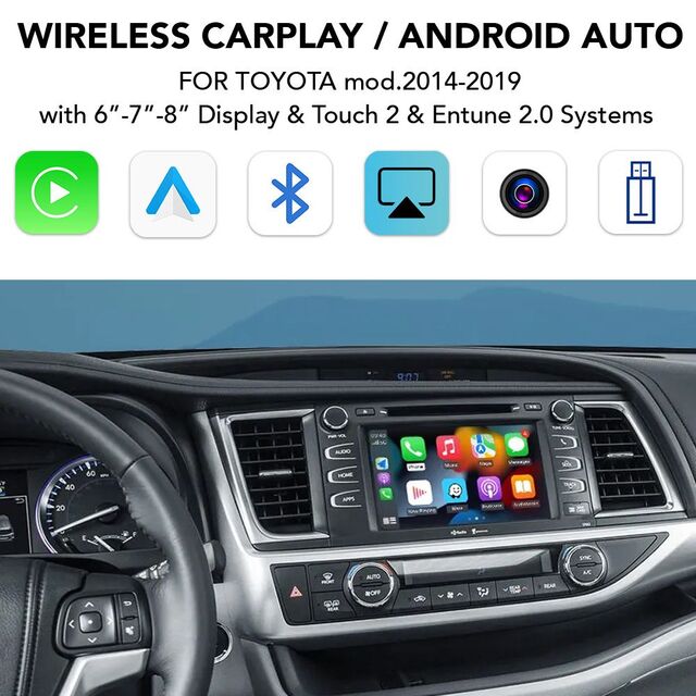 LENOVO LTP TY TU01-ZJ CPAA (WIRELESS CARPLAY / ANDROID AUTO BOX for TOYOTA mod. 2014-2019 with Touch 2 &amp; Entune 2 System)