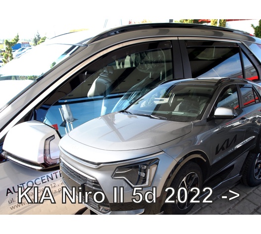 ΑΝΕΜΟΘΡΑΥΣΤΕΣ ΓΙΑ KIA NIRO 5D 2022+  ΣΕΤ ΑΥΤΟΚΙΝΗΤΟΥ ΑΠΟ ΕΥΚΑΜΠΤΟ ΦΙΜΕ ΠΛΑΣΤΙΚΟ HEKO - 4 ΤΕΜ.