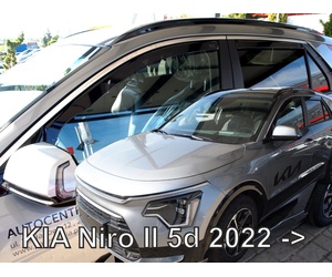 ΑΝΕΜΟΘΡΑΥΣΤΕΣ ΓΙΑ KIA NIRO 5D 2022+  ΣΕΤ ΑΥΤΟΚΙΝΗΤΟΥ ΑΠΟ ΕΥΚΑΜΠΤΟ ΦΙΜΕ ΠΛΑΣΤΙΚΟ HEKO - 4 ΤΕΜ.
