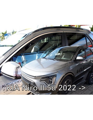 ΑΝΕΜΟΘΡΑΥΣΤΕΣ ΓΙΑ KIA NIRO 5D 2022+  ΣΕΤ ΑΥΤΟΚΙΝΗΤΟΥ ΑΠΟ ΕΥΚΑΜΠΤΟ ΦΙΜΕ ΠΛΑΣΤΙΚΟ HEKO - 4 ΤΕΜ.
