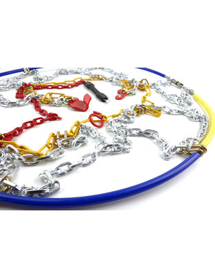 Amio - Αλυσίδες Χιονιού 12mm KN-130 με Ασύμμετρο Σχέδιο Τύπου Διαμαντιού για Μέγιστη Πρόσφυση σε Χιόνι & Πάγο, Συμβατές με Συστήματα ABS/ESP για Απόλυτο Έλεγχο - 1 Σετ (02107/AM)