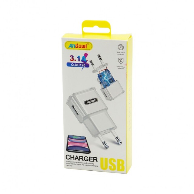 ΓΡΗΓΟΡΟΣ ΦΟΡΤΙΣΤΗΣ 3.1A ANDOWL AN-Q-DC120