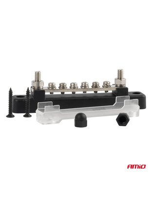 Amio - ΜΠΑΡΑ ΚΑΛΩΔΙΩΝ / ΤΕΡΜΑΤΙΚΟ 6 ΘΕΣΕΩΝ M6 max 48V - 1 Τεμ. (03809/AM)