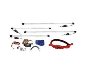 ΣΩΛΗΝΕΣ UNDERCAR LED MULTICOLOUR 2x95cm & 2x125cm - 1 kit.