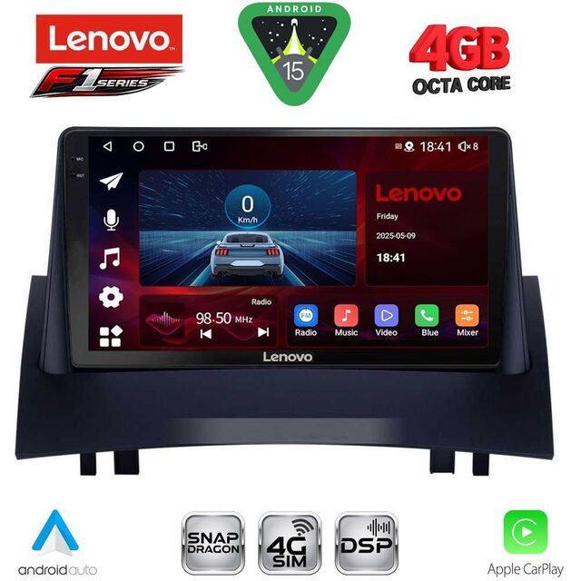 LENOVO SSQ 9555_CPA (9inc) MULTIMEDIA TABLET for RENAULT MEGANE 2 mod. 2002-2008