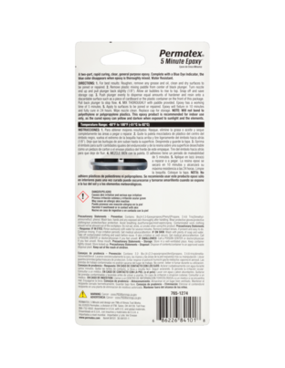 Permatex 5-Minute Epoxy Gel - Εποξειδική Κόλλα 25ml 1τεμ (PMX.84101)
