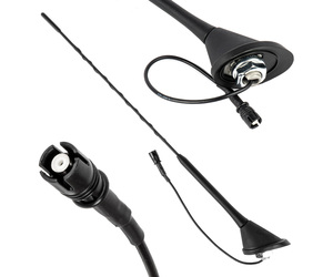 Amio - ΚΕΡΑΙΑ ΟΡΟΦΗΣ ANT11 45.4 cm ΜΕ ΚΑΛΩΔΙΟ 20cm ΚΑΙ ΦΙΣΑ RAKU-2 UNIVERSAL ΜΑΥΡΗ - 1 ΤΕΜ. (04155/AM)