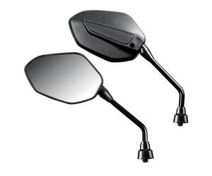 ΚΑΘΡΕΠΤΕΣ ΜΟΤΟ BORG M10x1,25 ΜΑΥΡΟΙ 2 ΤΕΜ.
