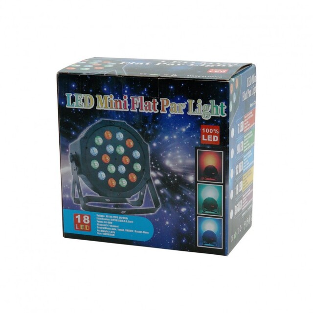LED ΠΟΛΥΧΡΩΜΟ ΦΩΤΟΡΥΘΜΙΚΟ MINI 18 LED KY-2301