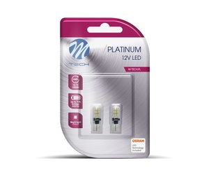 W5W W2.1x9.5d 12V 2W 240lm 20xSMD3014 LED OSRAM OPTO ΛΕΥΚΟ BLISTER 2ΤΕΜ.