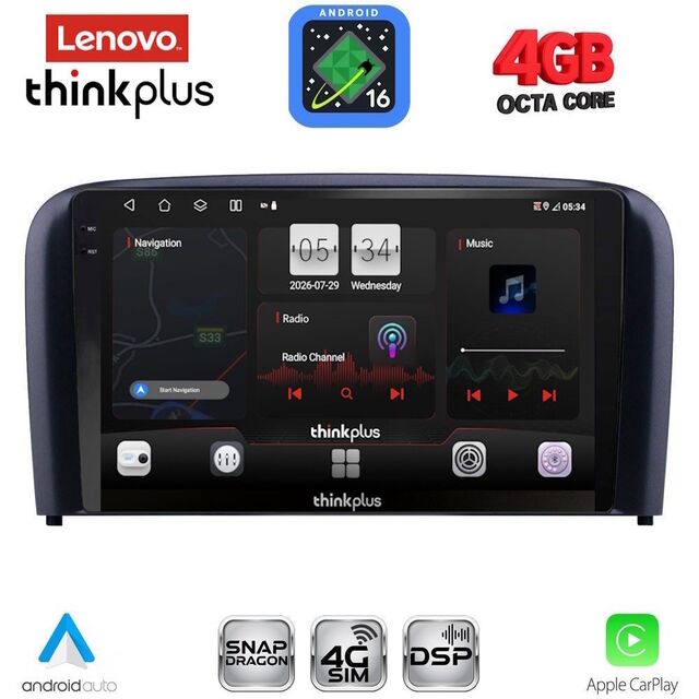 LENOVO LTG 7786_CPA (9inc) MULTIMEDIA TABLET for VOLVO S80 mod. 1998-2006