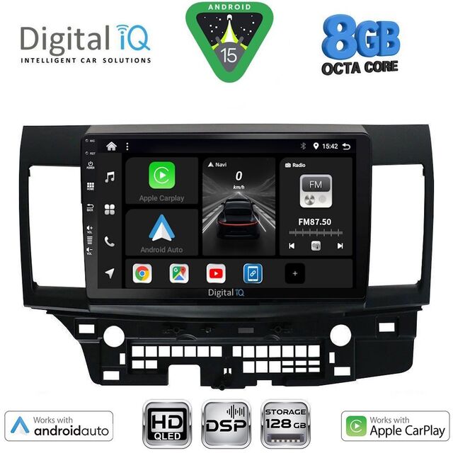DIGITAL IQ BXF 18434_CPAA (10inc) MULTIMEDIA TABLET for MITSUBISHI LANCER mod. 2008-2017