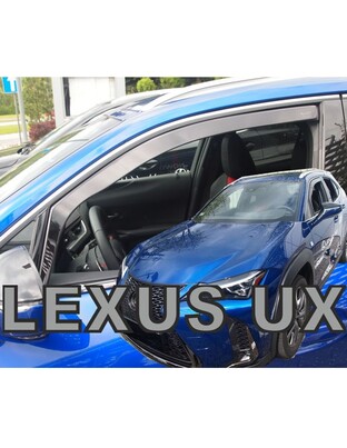 ΑΝΕΜΟΘΡΑΥΣΤΕΣ ΓΙΑ LEXUS UX 5D 2019+ ΖΕΥΓΑΡΙ ΑΠΟ ΕΥΚΑΜΠΤΟ ΦΙΜΕ ΠΛΑΣΤΙΚΟ HEKO - 2 ΤΕΜ.