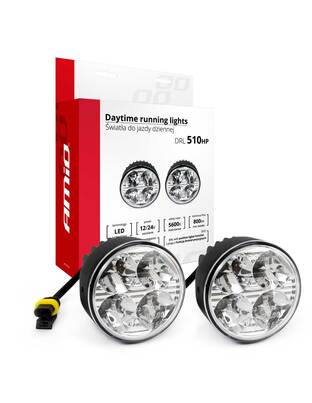 Amio – Στρογγυλά Φώτα Ημέρας DRL LED 12/24V 800Lm για Αυξημένη Ορατότητα & Ασφάλεια σε Αυτοκίνητο & Φορτηγό – Σετ 2 Τεμ. (01524/AM)