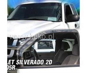 ΑΝΕΜΟΘΡΑΥΣΤΕΣ ΓΙΑ CHEVROLET SILVERADO 2D/4D 2000-2005 ΖΕΥΓΑΡΙ ΑΠΟ ΕΥΚΑΜΠΤΟ ΦΙΜΕ ΠΛΑΣΤΙΚΟ HEKO - 2 ΤΕΜ.