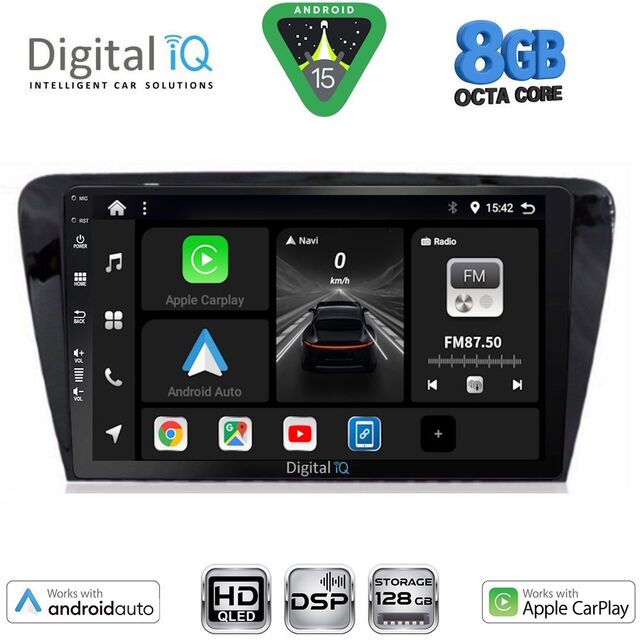 DIGITAL IQ BXF 7597_CPAA (10inc) MULTIMEDIA TABLET for SKODA OCTAVIA 7 mod. 2013-2021
