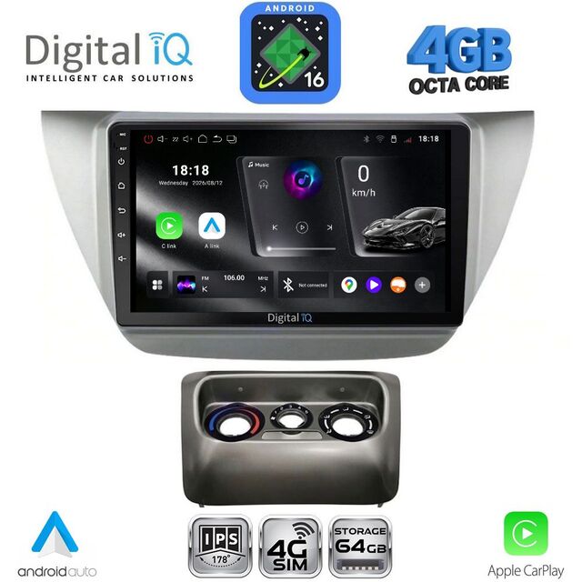 DIGITAL IQ RTG 6433_CPA (9inc) MULTIMEDIA TABLET for MITSUBISHI LANCER mod. 2000-2007