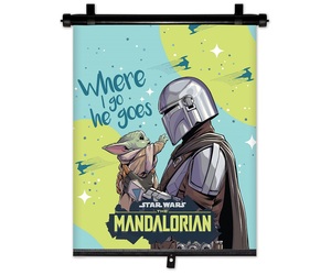 Amio - ΚΟΥΡΤΙΝΑΚΙ ΗΛΙΟΠΡΟΣΤΑΣΙΑΣ ΣΕ ΡΟΛΟ THE MANDALORIAN 36x45cm ΓΙΑ ΠΛΑΙΝΟ ΤΖΑΜΙ/ΠΙΣΩ ΠΑΡΜΠΡΙΖ - 1 Τεμ. (S59383/AM)