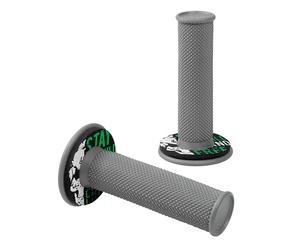 ΧΕΡΟΥΛΙΑ MOTO DONUT OFF-ROAD ΓΚΡΙ/ΠΡΑΣΙΝΟ 22MM+25MM 12CM 2ΤΕΜ