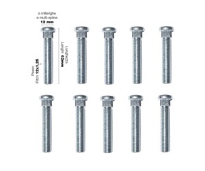 ΜΠΟΥΖΟΝΙΑ 12x1.25 62mm 10ΤΕΜ.