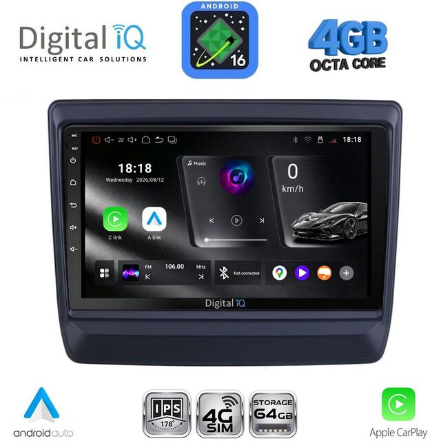 DIGITAL IQ RTG 6256_CPA (9inc) MULTIMEDIA TABLET for ISUZU DMAX mod. 2020-2026