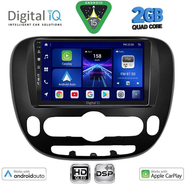 DIGITAL IQ BXC 3321_CPAA (9inc) MULTIMEDIA TABLET for KIA SOUL mod. 2013-2019