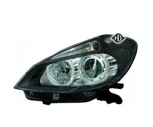 ΦΑΝΑΡΙΑ ΓΙΑ ΜΠΡΟΣΤΙΝΑ  RENAULT CLIO III 2005-2009 ANGELEYES BLACK H7+H7 2 ΤΕΜΑΧΙΑ