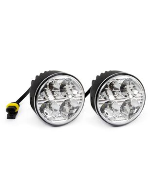 Amio – Στρογγυλά Φώτα Ημέρας DRL LED 12/24V 800Lm για Αυξημένη Ορατότητα & Ασφάλεια σε Αυτοκίνητο & Φορτηγό – Σετ 2 Τεμ. (01524/AM)
